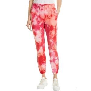 Cotton Citizen Womens Joggers Red Tie Dye Size M